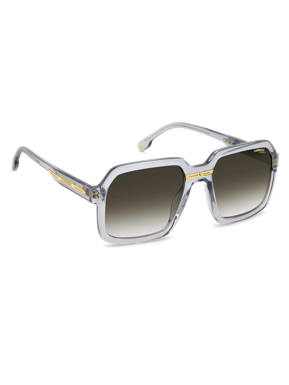 New Carrera VICTORY C 08/S Clear Frame Sunglasses with Gold Accents Authentic